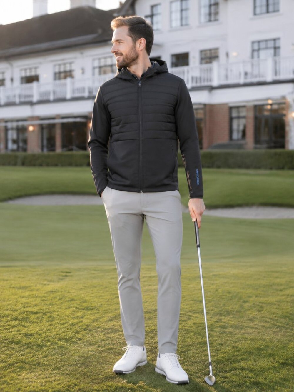 Macade Golf Men's Black Padded Core Tech Jacket - Xl